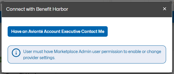 Permission required message