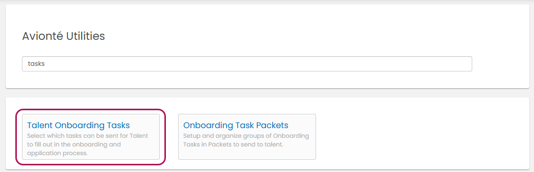 Talent Onboarding Tasks