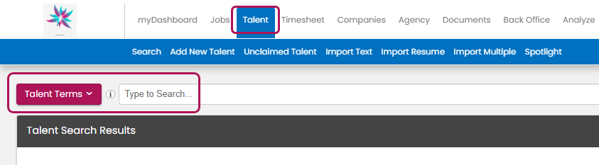 Search talent