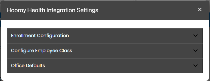 Configuration options