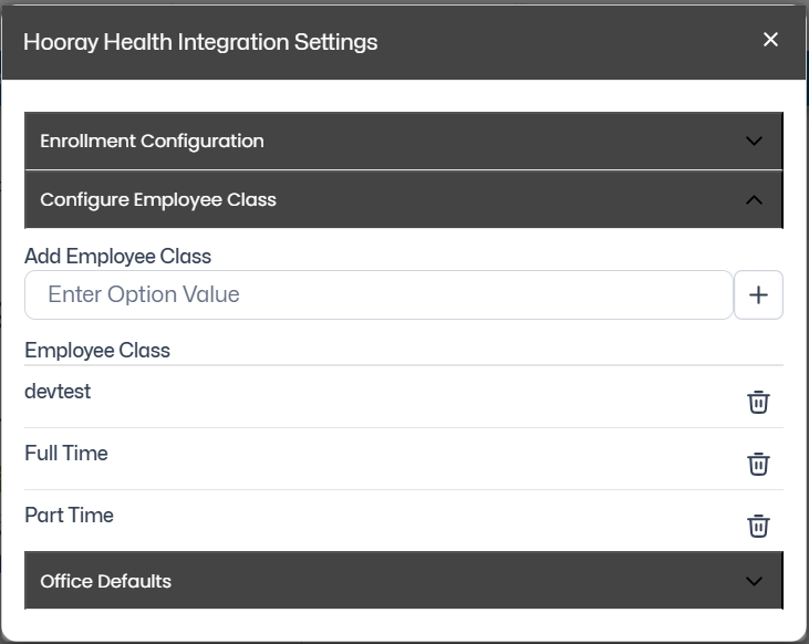 Configure Employee Class