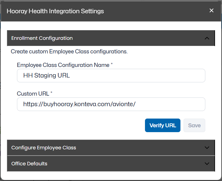 Enrollment Configuration