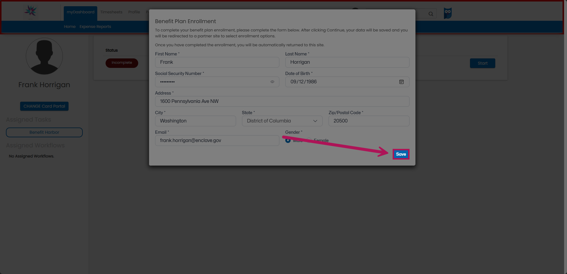 Auto-fill form