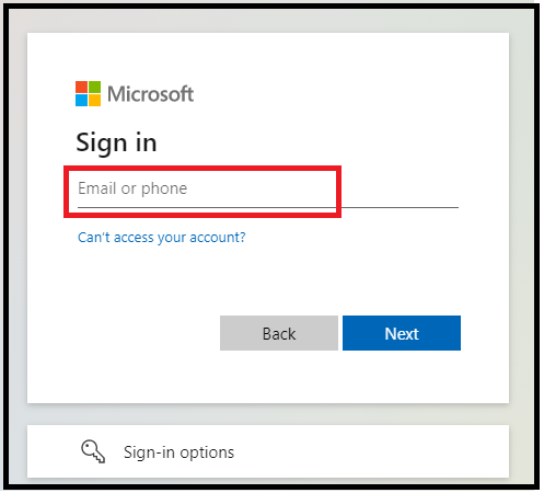 Email or Phone field