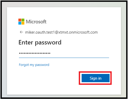 Sign In button