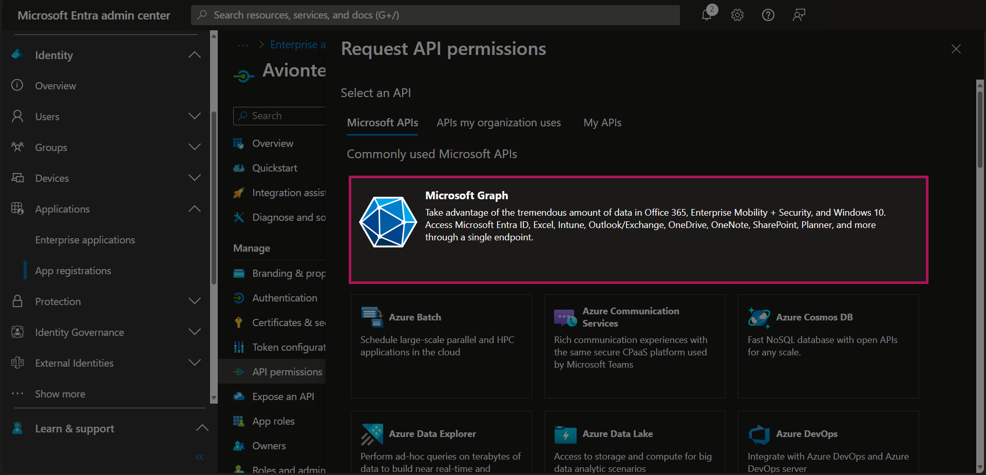 Entra - App Registrations - Bold Registration - API Permissions - Request API Permissions - MS Graph.png