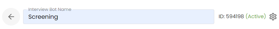 Interview bot name and ID
