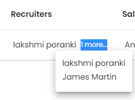 Recruiters list
