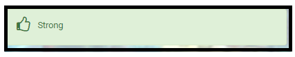 Strong password rating