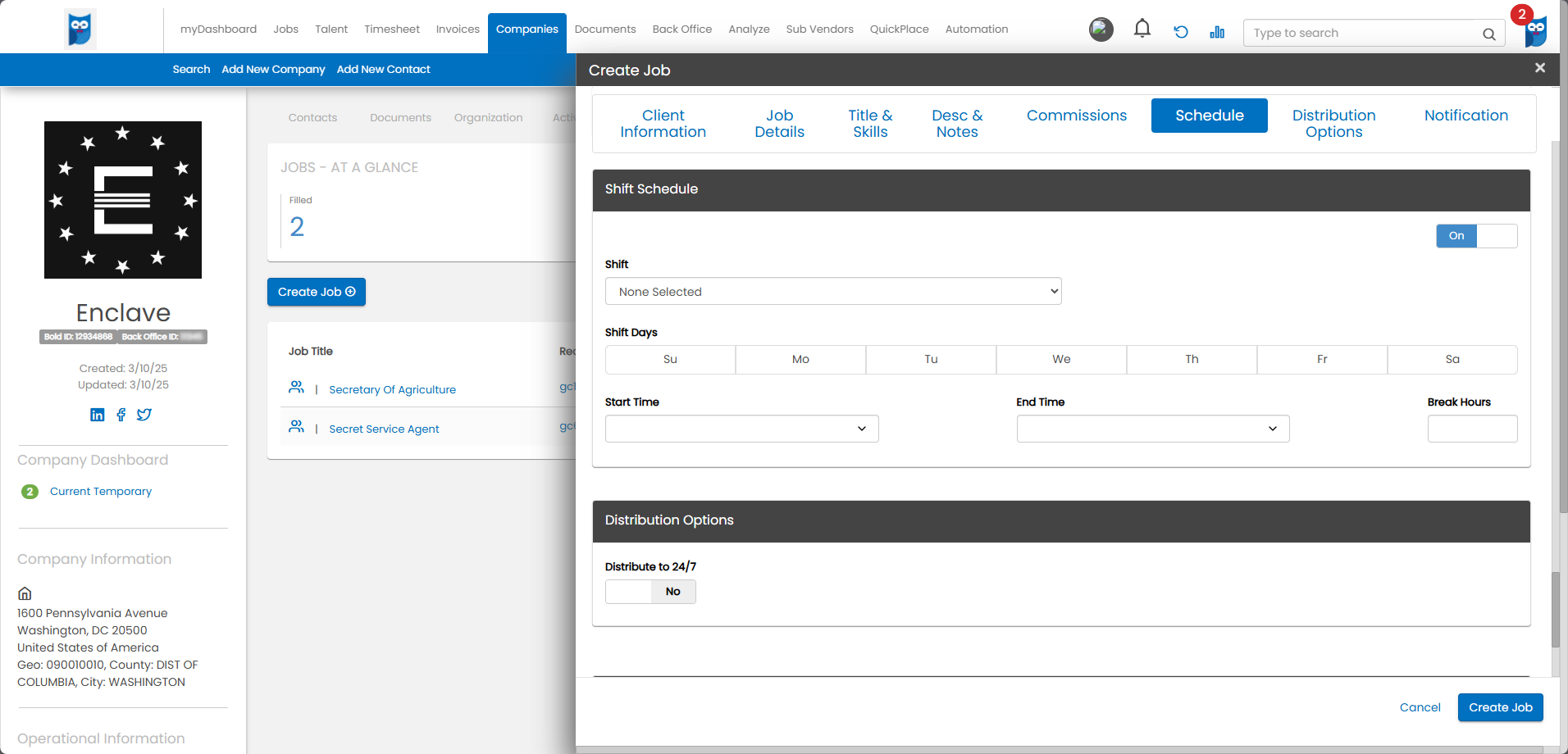Bold - Companies - Company Profile - Jobs Tab - New Job Fly-Out - Schedule Section - On.png