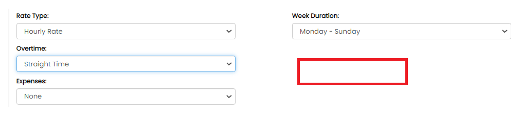 Default Overtime Rule field