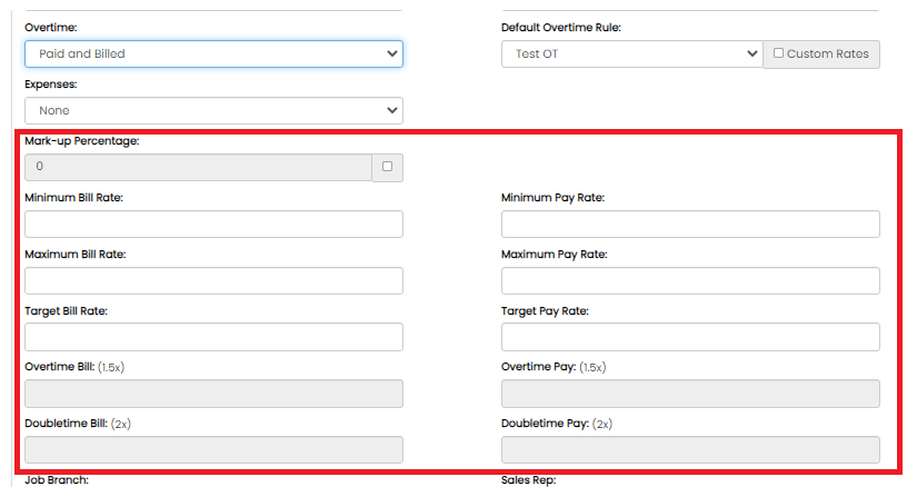 Paid and Billed overtime option