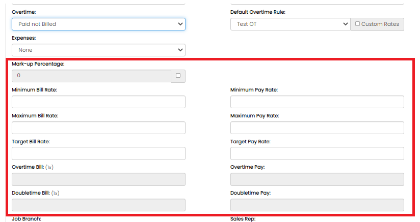 Paid not Billed overtime option