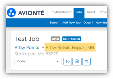Job Details screen