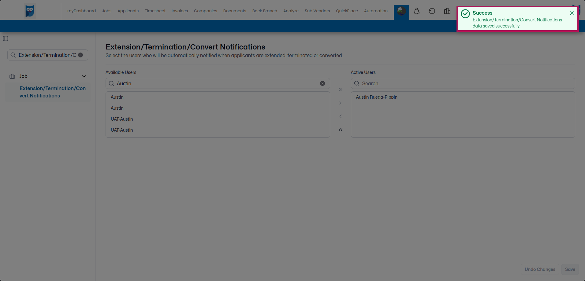 Bold - Table Editor - Job - Extension Notifications - Name Saved Pop-Up.png