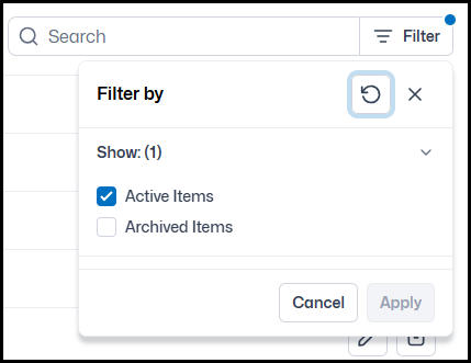 Filter for details and results