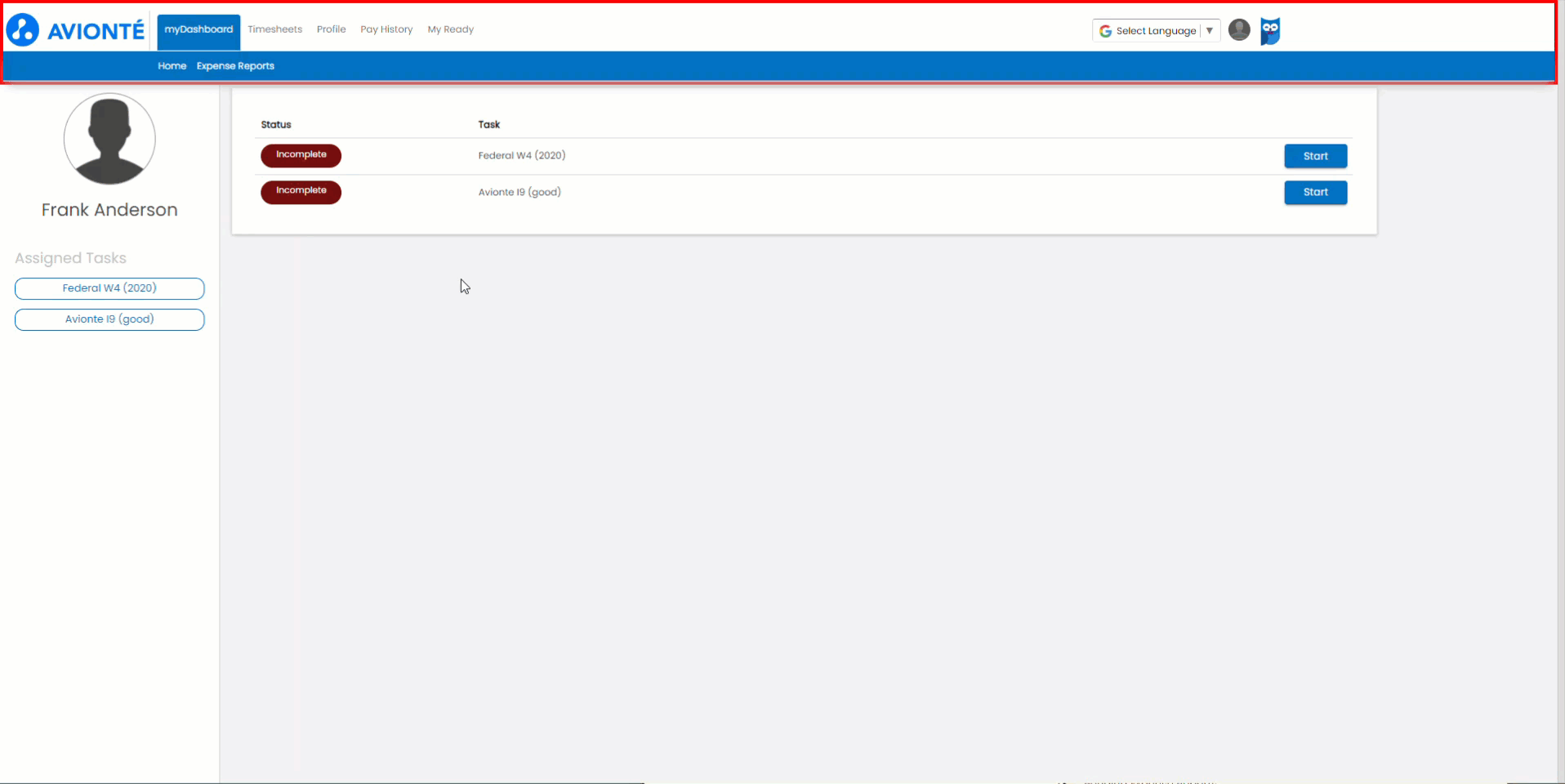 Talent portal - Expense report - Expense Type.gif