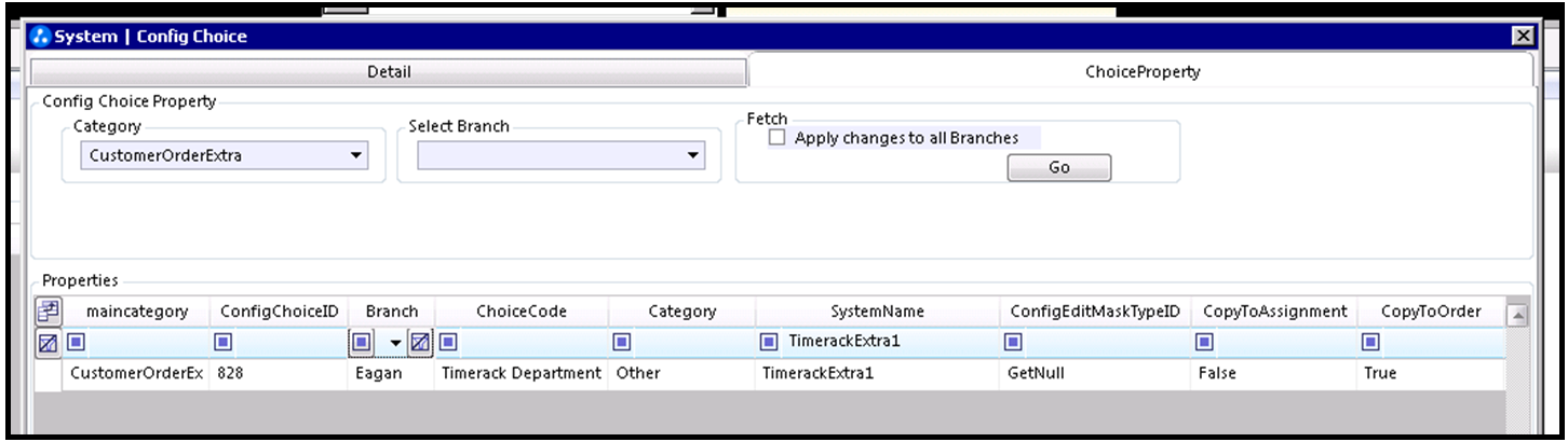 Config Choice Property SystemName values