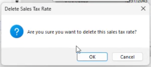 Are you sure confirmation dialog