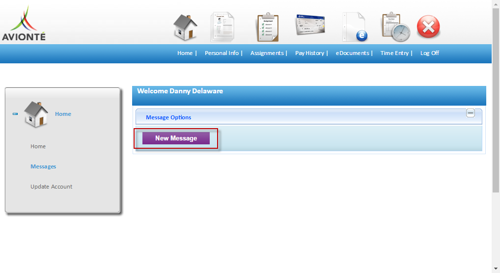 New Message button