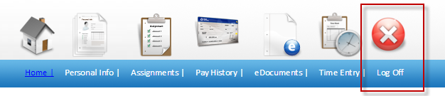 Log Off menu item