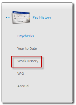 Work History sub-menu