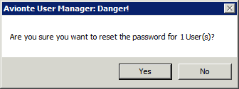 Reset Password button