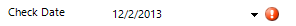 Check date field