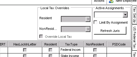 Local Tax Overrides