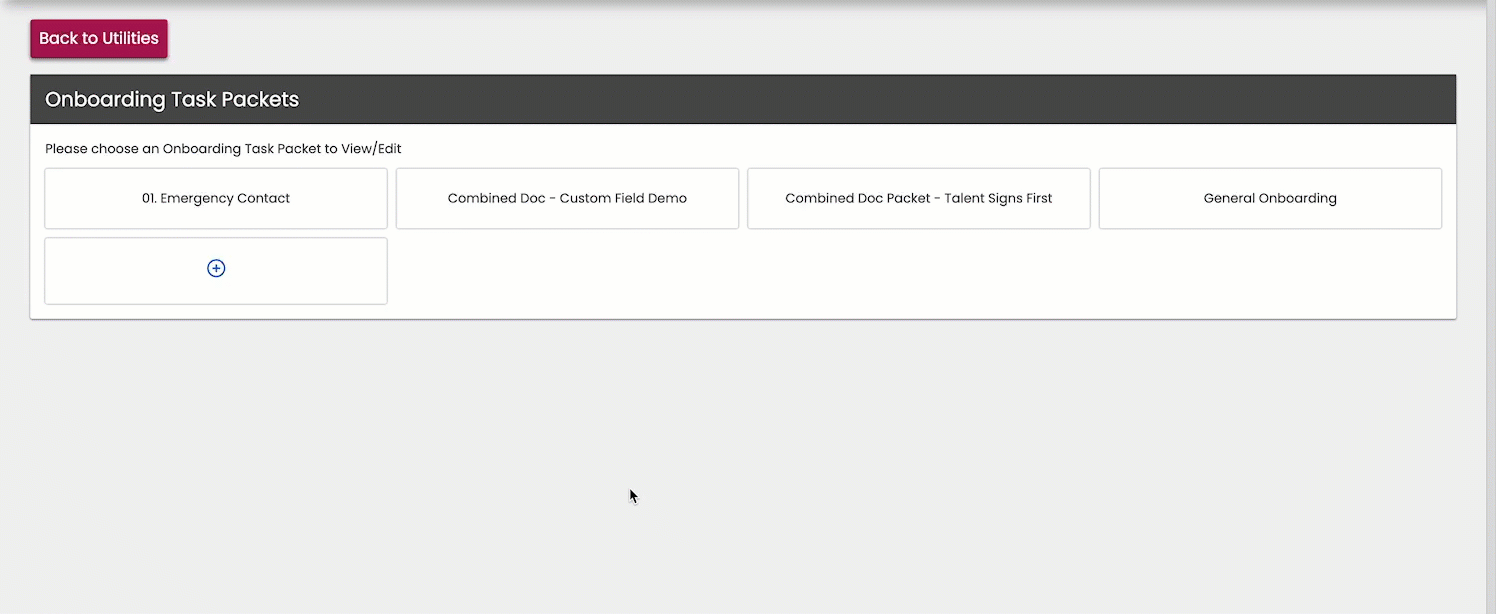 Opening a Combined Document Task Packet