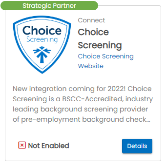 Choice Screening marketplace tile