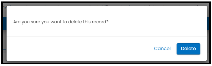 Delete task confirmation